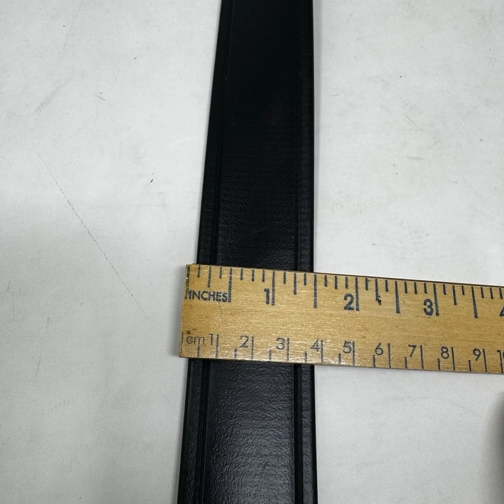 Belt Black Amish Yoder Leather Co Handcrafted Men's 1.5